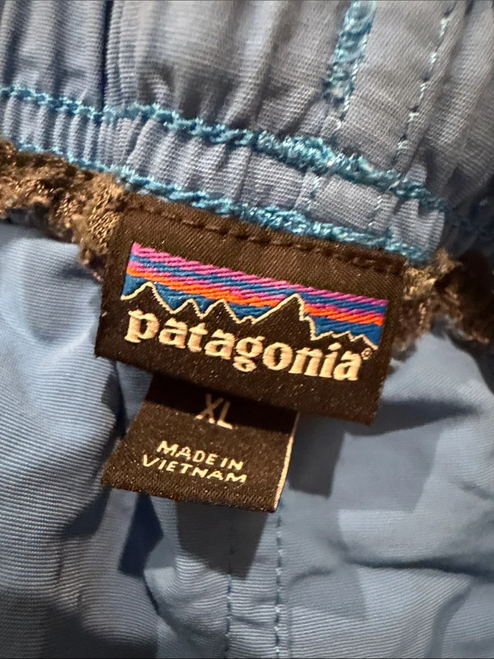 Patagonia XL Vibrant Blue Hybrid Swimshorts